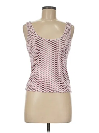 Pre-owned Jcrew Tank Top Pink Sweetheart Neckline Tops