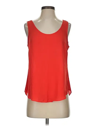 Pre-owned Jcrew Tank Top Red Cold Shoulder Neckline Tops