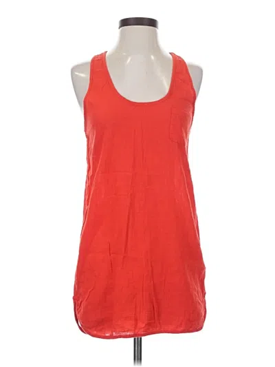 Pre-owned Jcrew Tank Top Red Halter Neckline Tops