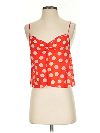 Pre-owned Jcrew Tank Top Red Strapless Neckline Tops