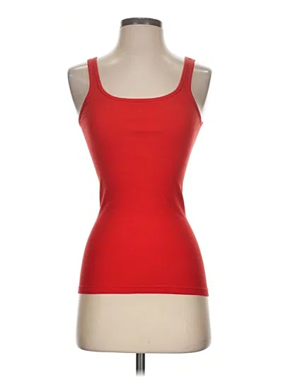 Pre-owned Jcrew Tank Top Red Strapless Neckline Tops