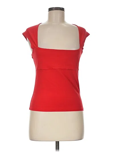 Pre-owned Jcrew Tank Top Red Strapless Neckline Tops