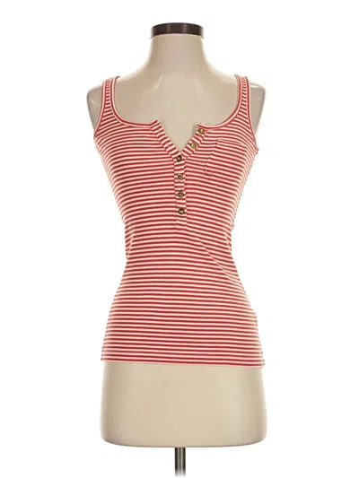 Pre-owned Jcrew Tank Top Red Sweetheart Neckline Tops