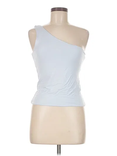 Pre-owned Jcrew Tank Top Silver One Shoulder Neckline Tops