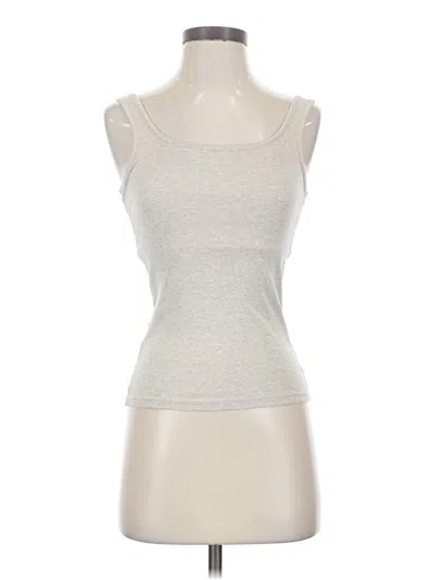 Pre-owned Jcrew Tank Top Silver Strapless Neckline Tops