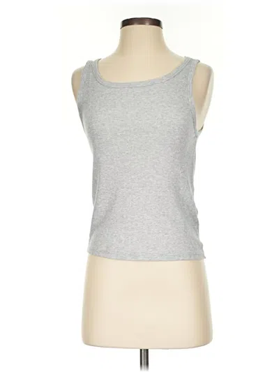 Pre-owned Jcrew Tank Top Silver Strapless Neckline Tops