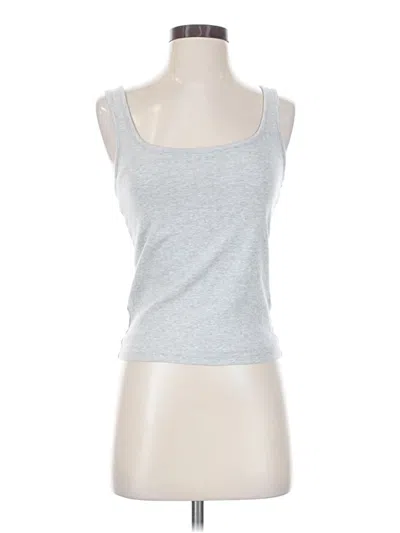 Pre-owned Jcrew Tank Top Silver Strapless Neckline Tops