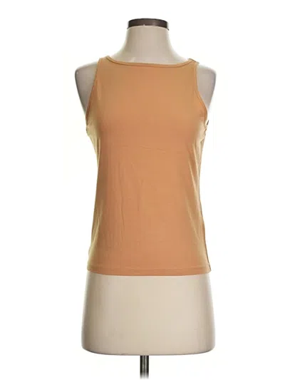 Pre-owned Jcrew Tank Top Tan Halter Neckline Tops