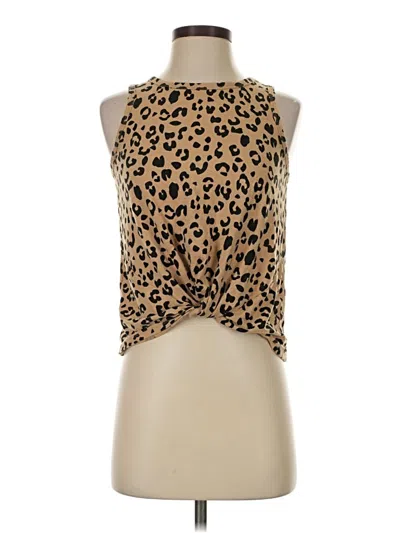 Pre-owned Jcrew Tank Top Tan Halter Neckline Tops