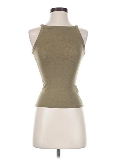 Pre-owned Jcrew Tank Top Tan Halter Neckline Tops