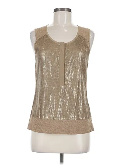 Pre-owned Jcrew Tank Top Tan Halter Neckline Tops