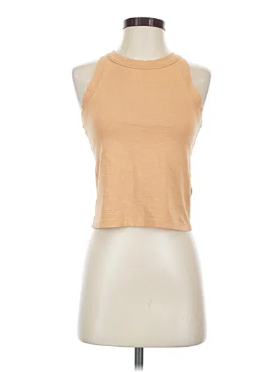 Pre-owned Jcrew Tank Top Tan Halter Neckline Tops