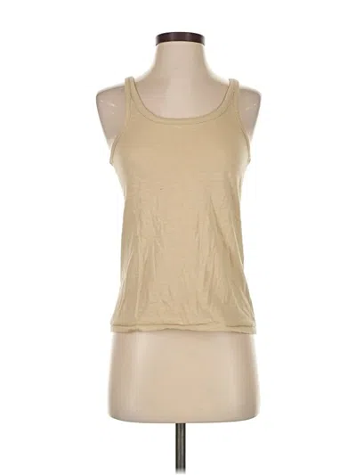 Pre-owned Jcrew Tank Top Tan Halter Neckline Tops In Brown