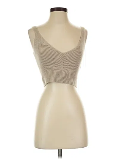 Pre-owned Jcrew Tank Top Tan Strapless Neckline Tops