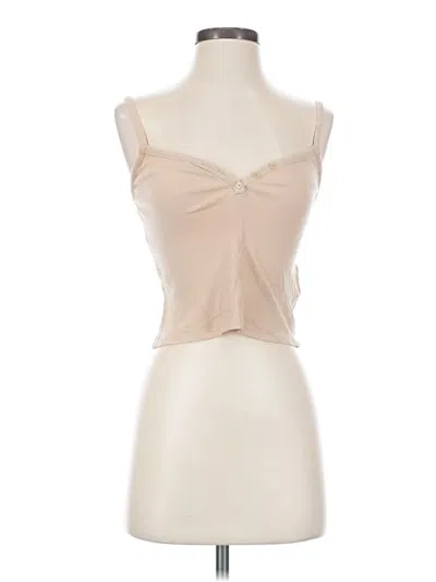 Pre-owned Jcrew Tank Top Tan Strapless Neckline Tops