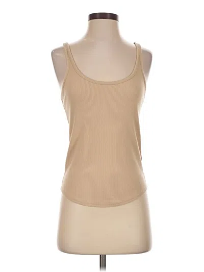 Pre-owned Jcrew Tank Top Tan Strapless Neckline Tops