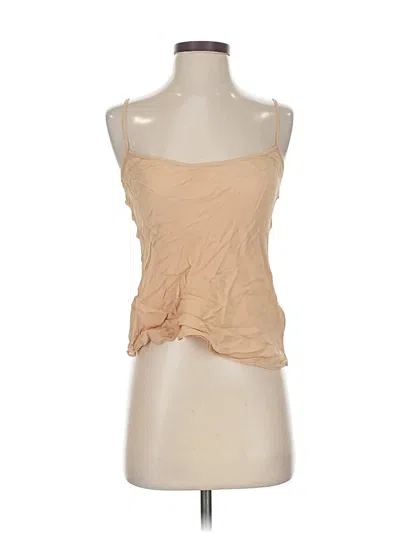 Pre-owned Jcrew Tank Top Tan Strapless Neckline Tops In Brown