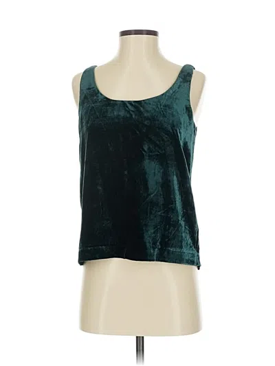 Pre-owned Jcrew Tank Top Teal Strapless Neckline Tops In Blue