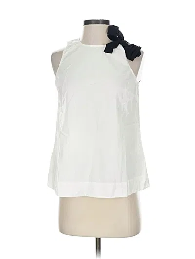 Pre-owned Jcrew Tank Top White Halter Neckline Tops