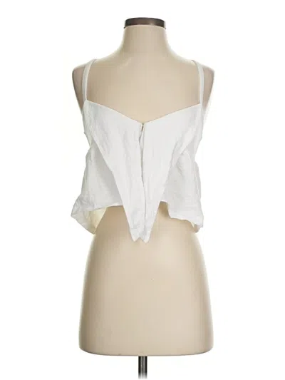 Pre-owned Jcrew Tank Top White Strapless Neckline Tops