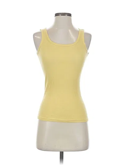Pre-owned Jcrew Tank Top Yellow Halter Neckline Tops