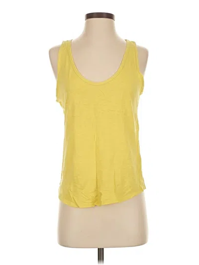 Pre-owned Jcrew Tank Top Yellow Halter Neckline Tops