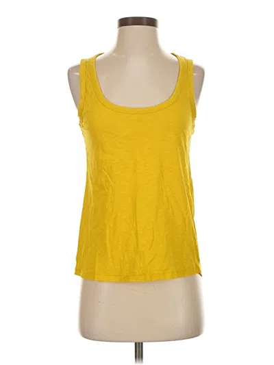 Pre-owned Jcrew Tank Top Yellow Halter Neckline Tops