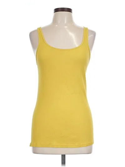 Pre-owned Jcrew Tank Top Yellow Halter Neckline Tops