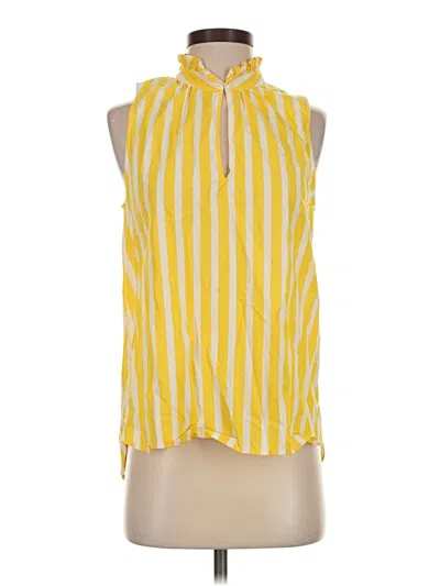 Pre-owned Jcrew Tank Top Yellow Halter Neckline Tops