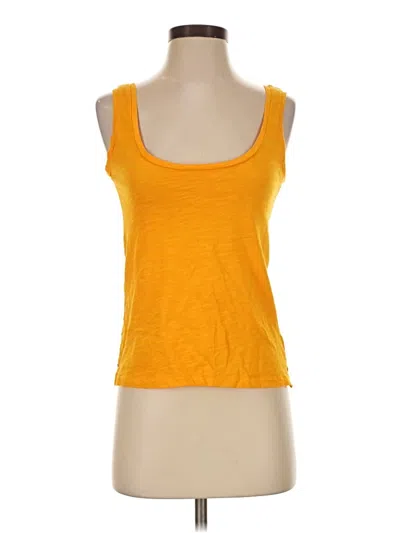 Pre-owned Jcrew Tank Top Yellow Scoop Neck Tops