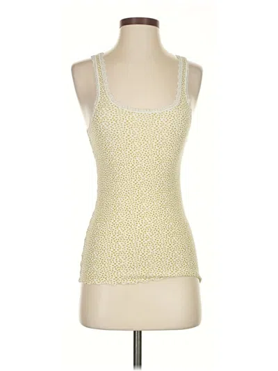 Pre-owned Jcrew Tank Top Yellow Square Neckline Tops