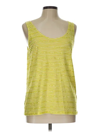 Pre-owned Jcrew Tank Top Yellow Square Neckline Tops