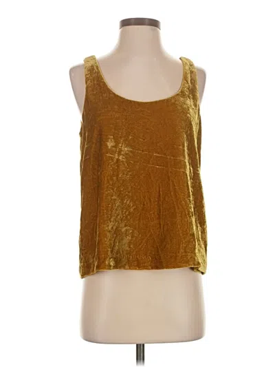 Pre-owned Jcrew Tank Top Yellow Square Neckline Tops