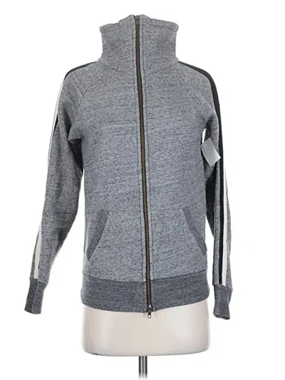 Pre-owned Jcrew Track Jacket In Gray