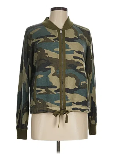 Pre-owned Jcrew Track Jacket In Green