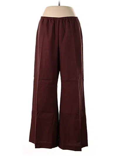 Pre-owned Jcrew Track Pants In Burgundy