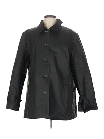 Pre-owned Jcrew Trenchcoat In Black