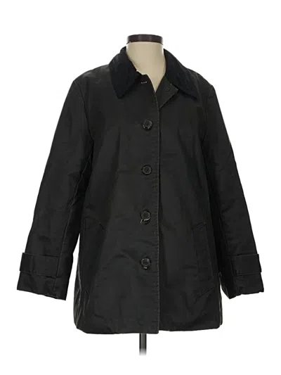 Pre-owned Jcrew Trenchcoat In Black