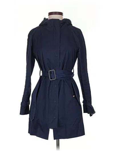 Pre-owned Jcrew Trenchcoat In Blue