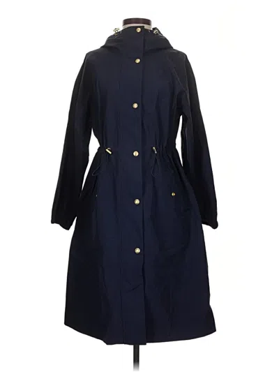 Pre-owned Jcrew Trenchcoat In Blue