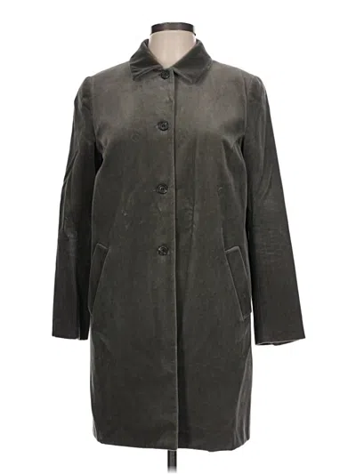 Pre-owned Jcrew Trenchcoat In Gray