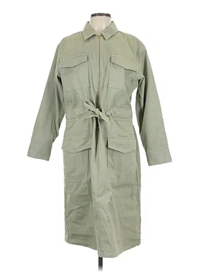 Jcrew Trenchcoat In Green
