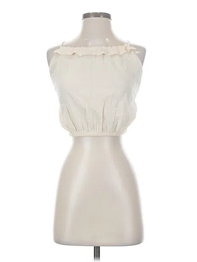 Pre-owned Jcrew Tube Top Ivory Strapless Neckline Tops In White
