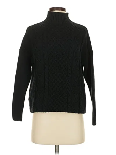 Pre-owned Jcrew Turtleneck Sweater In Black