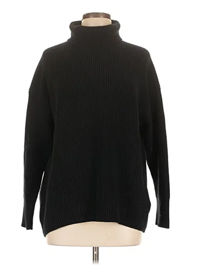 Pre-owned Jcrew Turtleneck Sweater In Black