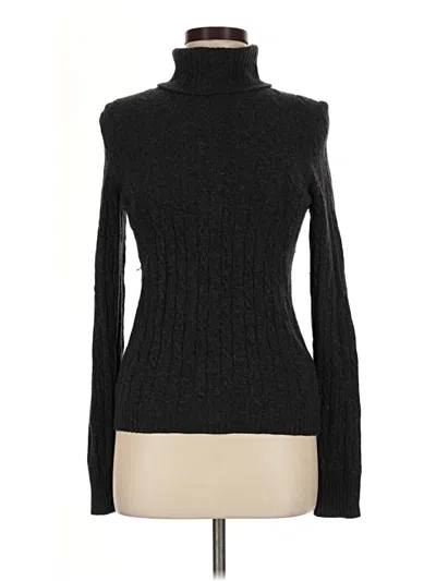 Pre-owned Jcrew Turtleneck Sweater In Black