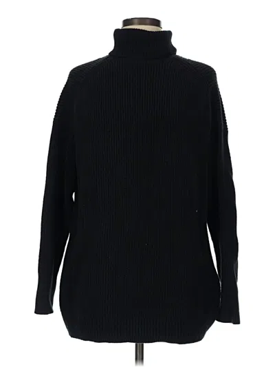 Pre-owned Jcrew Turtleneck Sweater In Black