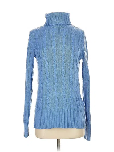 Pre-owned Jcrew Turtleneck Sweater In Blue