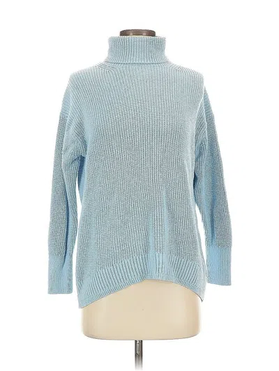 Pre-owned Jcrew Turtleneck Sweater In Blue