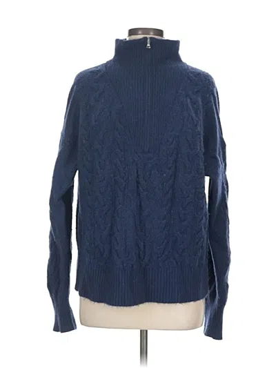 Pre-owned Jcrew Turtleneck Sweater In Blue